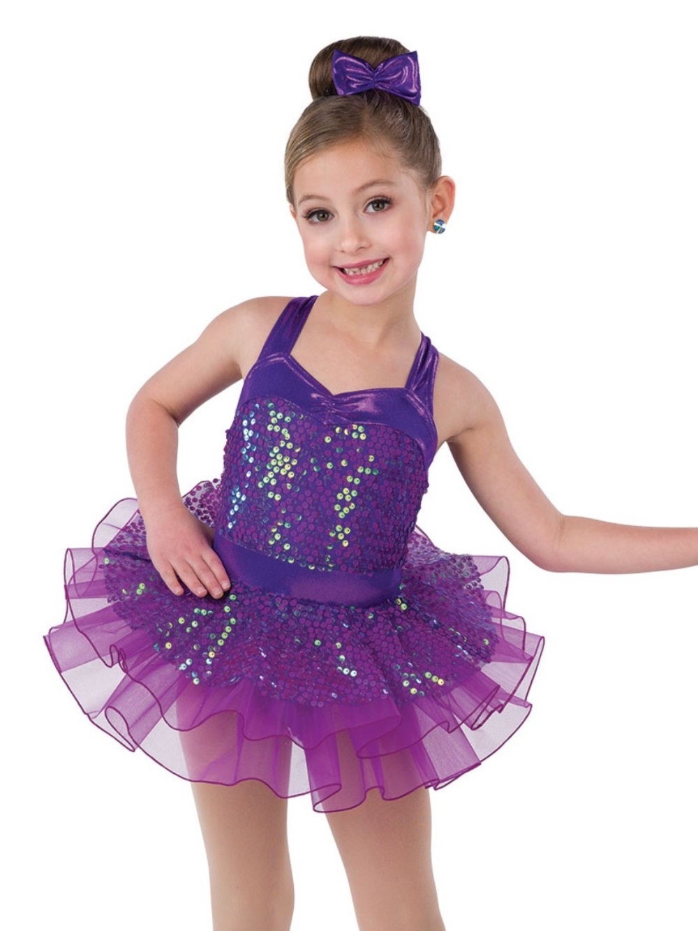 A Wish Come True Purple dance costume “Little Tap Shoes” V2555